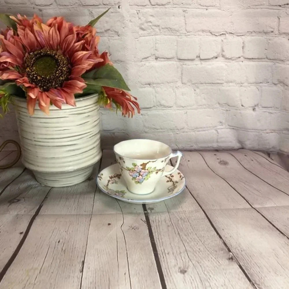 vintage Old Royal bone china england tea cup and saucer cottagecore